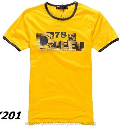 t shirt homme jaune