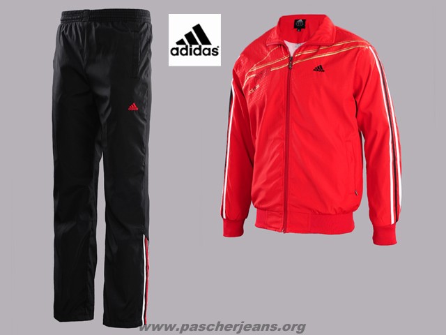 survetement rouge adidas